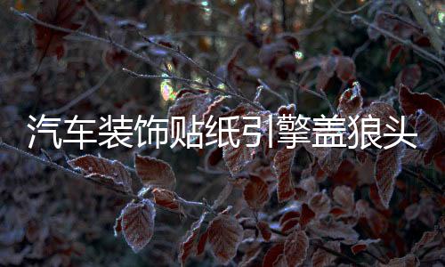 汽车装饰贴纸引擎盖狼头机盖贴车头盖贴 纸改装贴个性车贴